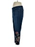 Chico's Floral Blue Jeans Size XL (3) - photo 5