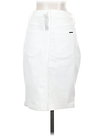 White House Black Market Denim Skirt (view 2)