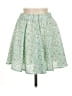 Unbranded 100% Polyester Floral Green Casual Skirt Size M (estimated) - photo 2