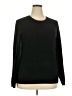 Lands' End 100% Cashmere Black Cashmere Pullover Sweater Size 18 - photo 1