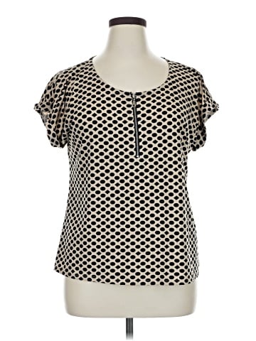 NY Collection Short Sleeve Blouse (view 1)
