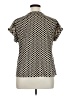 NY Collection Polka Dots Black Short Sleeve Blouse Size XL - photo 2