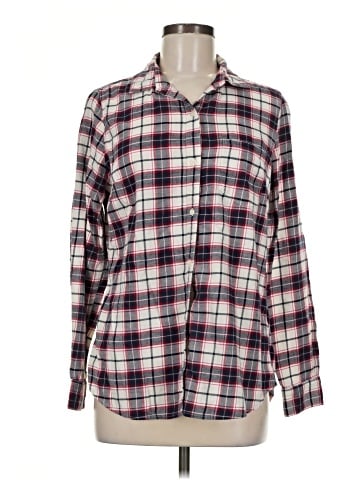 Banana Republic Factory Store Long Sleeve Button-Down Shirt (view 1)