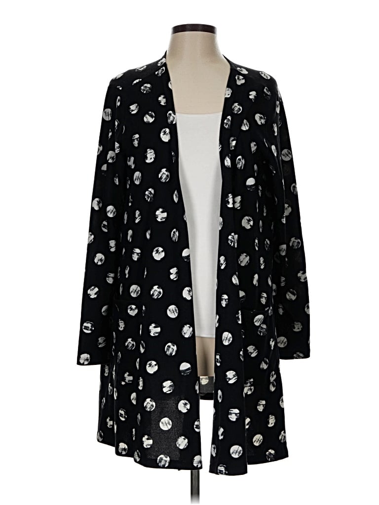 Pre-owned Lularoe Cardigan Sweater In Black