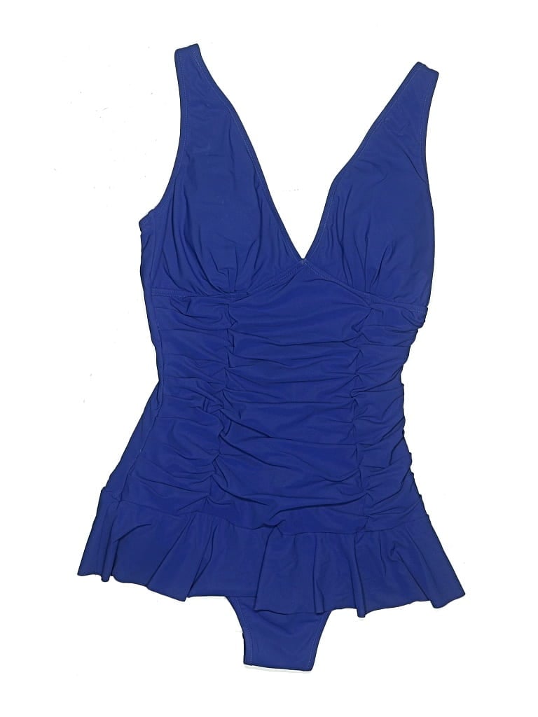 Pre-owned Profile By Gottex One Piece Swimsuit In Blue