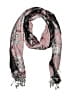 Christopher & Banks Paisley Pink Black Scarf One size - photo 1