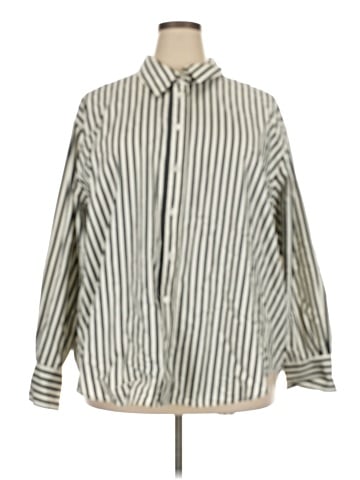 Lane Bryant Long Sleeve Button-Down Shirt (view 1)