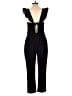 Adelyn Rae Solid Black Jumpsuit Size L - photo 2