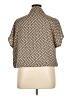 Shein 100% Polyester Tan Short Sleeve Polo Size XL - photo 2
