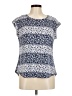 Elle Blue Short Sleeve Top Size M - photo 1