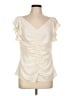 St. John Ivory Short Sleeve Blouse Size 10 - photo 1