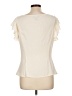 St. John Ivory Short Sleeve Blouse Size 10 - photo 2