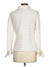 JS Collections Ivory Long Sleeve Blouse Size 10 - photo 2