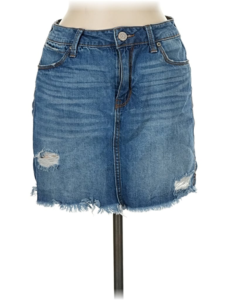 Pre-owned Mudd Denim Skirt In Blue