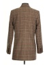 MNG 100% Polyester Plaid Brown Blazer Size XS - photo 2