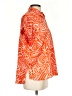 Entro Print Orange Short Sleeve Button-Down Shirt Size S - photo 4