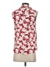 White Stuff Red Sleeveless Button-Down Shirt Size 4 - photo 2