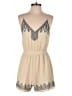 Lush 100% Polyester Tan Ivory Casual Dress Size M - photo 1