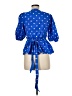 Lilly Pulitzer Blue 3/4 Sleeve Blouse Size 6 - photo 2