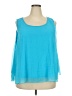 WD.NY 100% Polyester Teal Sleeveless Blouse Size 2X - photo 1