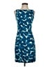 Tabitha 100% Cotton Print Blue Cocktail Dress Size 0 - photo 1