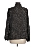 DKNY 100% Polyester Animal Print Black 3/4 Sleeve Blouse Size M - photo 2