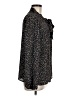 DKNY 100% Polyester Animal Print Black 3/4 Sleeve Blouse Size M - photo 4