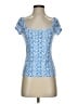 Shein Blue Short Sleeve T-Shirt Size 4 - photo 1