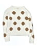 Crewcuts Outlet Polka Dots Ivory Pullover Sweater Size 6 - 7 - photo 1