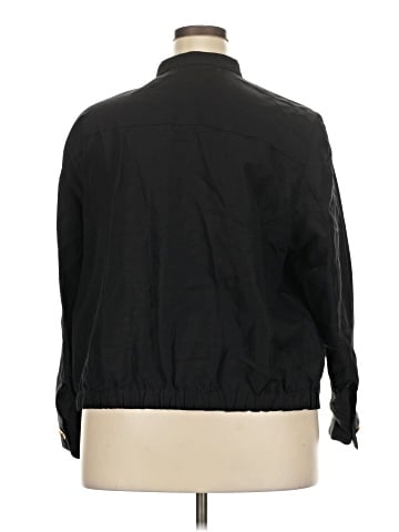 Lafayette 148 New York Long Sleeve Silk Top (view 2)