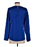 Banana Republic 100% Polyester Blue Long Sleeve Top Size S - photo 2
