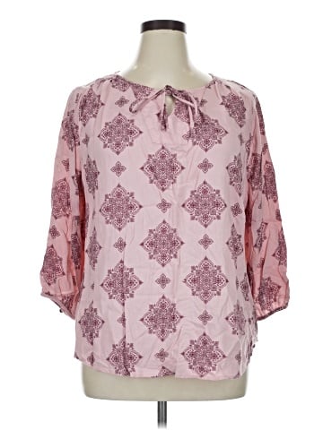 Evri 3/4 Sleeve Blouse (view 1)