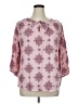 Evri 100% Rayon Pink 3/4 Sleeve Blouse Size 1X - photo 1
