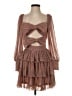 Mable 100% Polyester Brown Cocktail Dress Size S - photo 1
