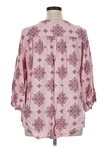 Evri 3/4 Sleeve Blouse (view 2)
