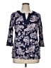 Talbots Paisley Blue 3/4 Sleeve Blouse Size XL Petite - photo 1