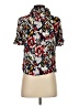 Odille 100% Rayon Print Ivory Short Sleeve Blouse Size 0 - photo 2