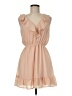Monteau 100% Polyester Solid Tan Cocktail Dress Size M - photo 1