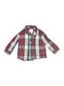 Matt's Scooter 100% Cotton Plaid Red Long Sleeve Button-Down Shirt 9-12 MO / 12 MO - photo 1