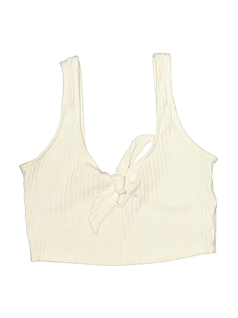 Pre-owned Assorted Brands Kids' Sleeveless Top Ivory Halter Neckline Tops