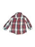 Matt's Scooter 100% Cotton Plaid Red Long Sleeve Button-Down Shirt 9-12 MO / 12 MO - photo 2