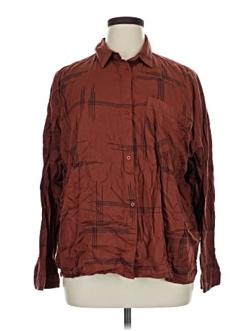 RVCA Long Sleeve Button-Down Shirt (view 1)