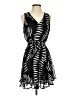 Nine West 100% Polyester Graphic Black Cocktail Dress Size S - photo 1
