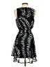 Nine West 100% Polyester Graphic Black Cocktail Dress Size S - photo 2
