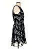 Nine West 100% Polyester Graphic Black Cocktail Dress Size S - photo 4