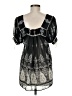 Burlapp Black 3/4 Sleeve Blouse Size M - photo 2