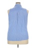 rue21 100% Rayon Blue Sleeveless Button-Down Shirt Size 2X - photo 2