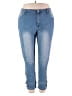 Shein Solid Blue Jeans Size 3X (4XL) - photo 1