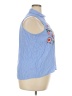 rue21 100% Rayon Blue Sleeveless Button-Down Shirt Size 2X - photo 4