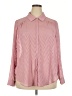 Torrid 100% Polyester Chevron-herringbone Pink Long Sleeve Blouse Size 2X Plus (2) - photo 1